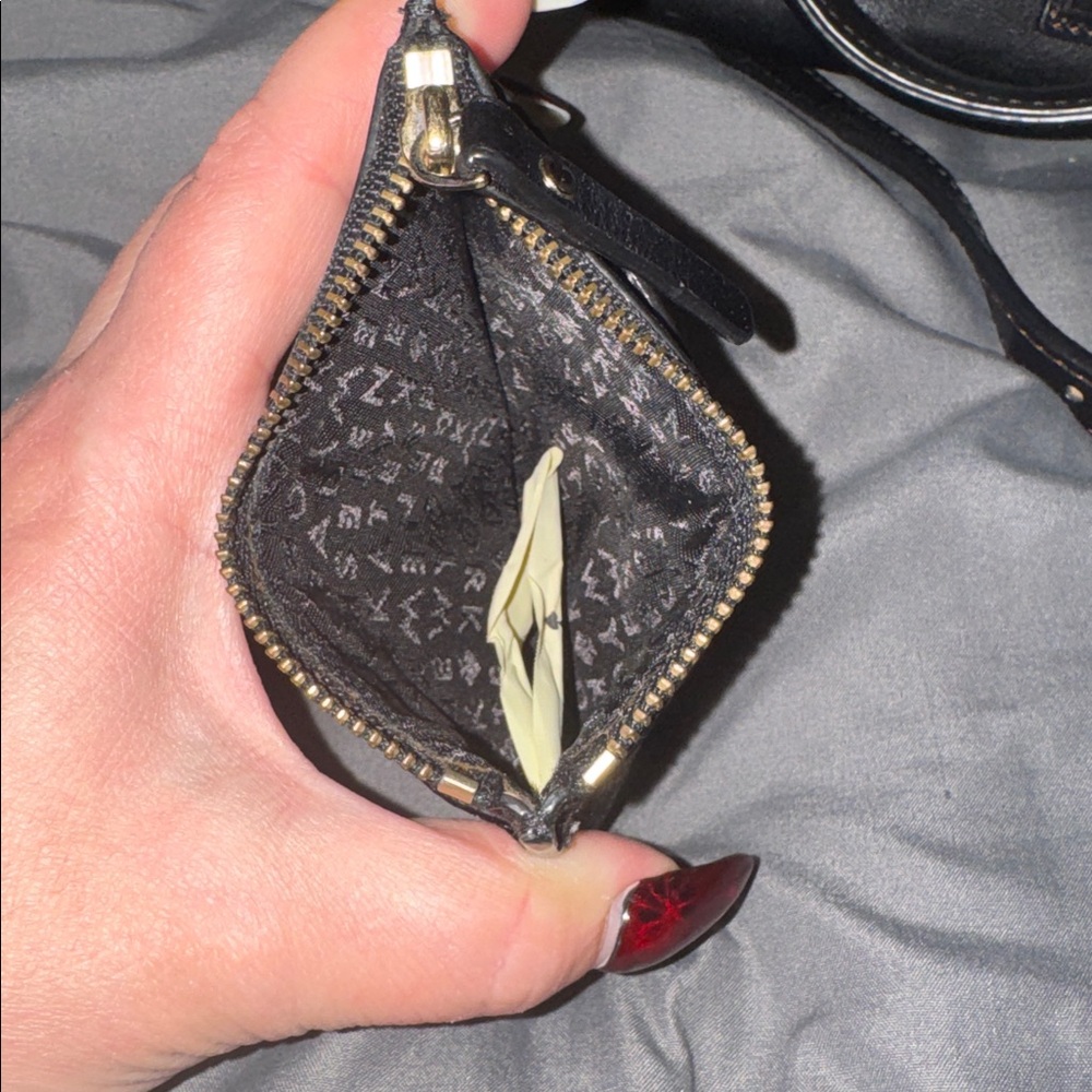 Kate Spade small black card holder-used - Picture 5 of 6